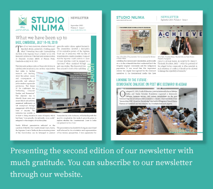 Studio Nilima Newsletter - September 2019